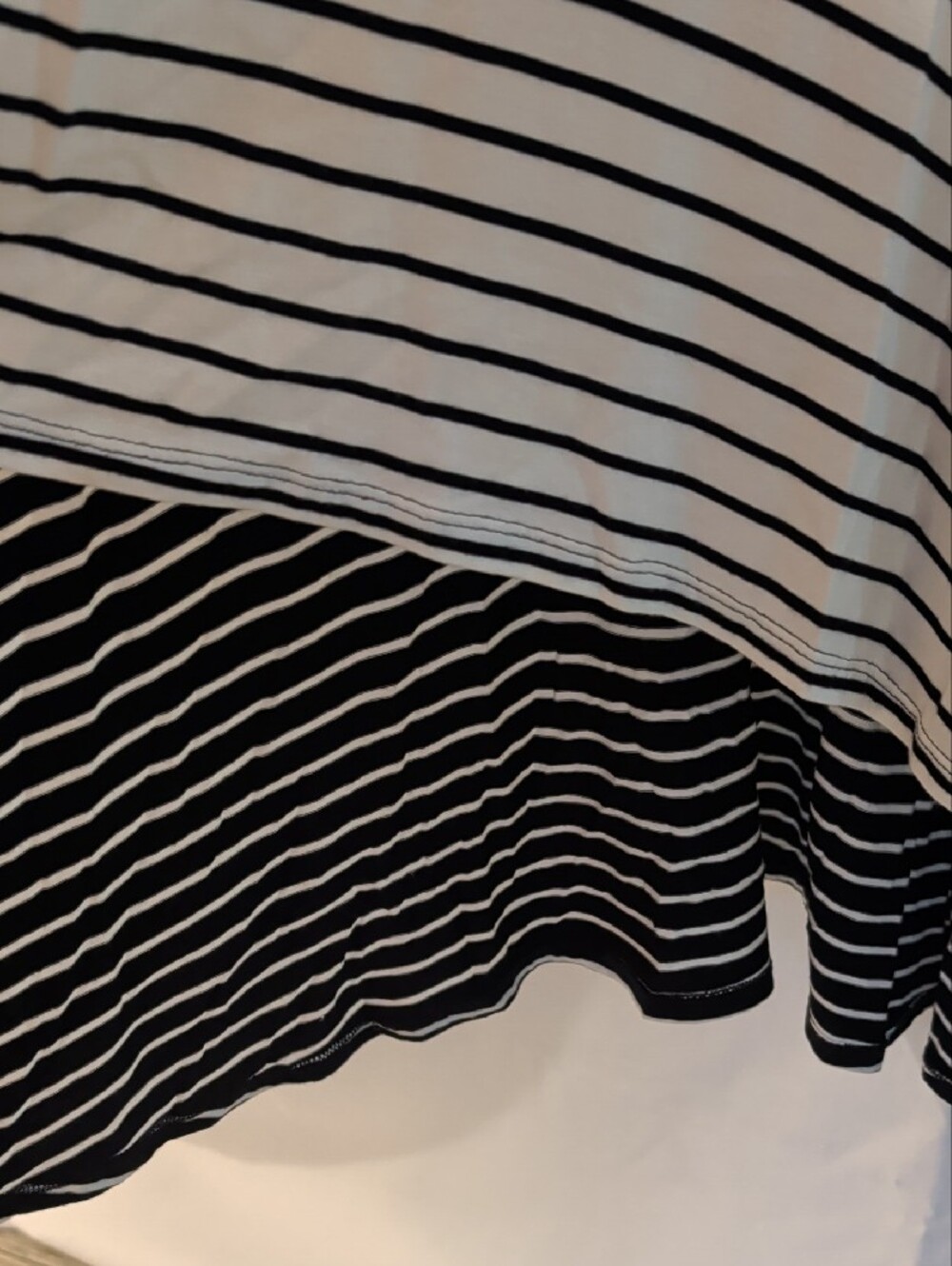 Black & White Striped Spaghetti Strap Maxi Dress - Picture 3 of 5